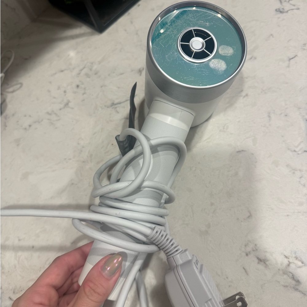 Authentic Zuvi halo Silver and White Hair Dryer